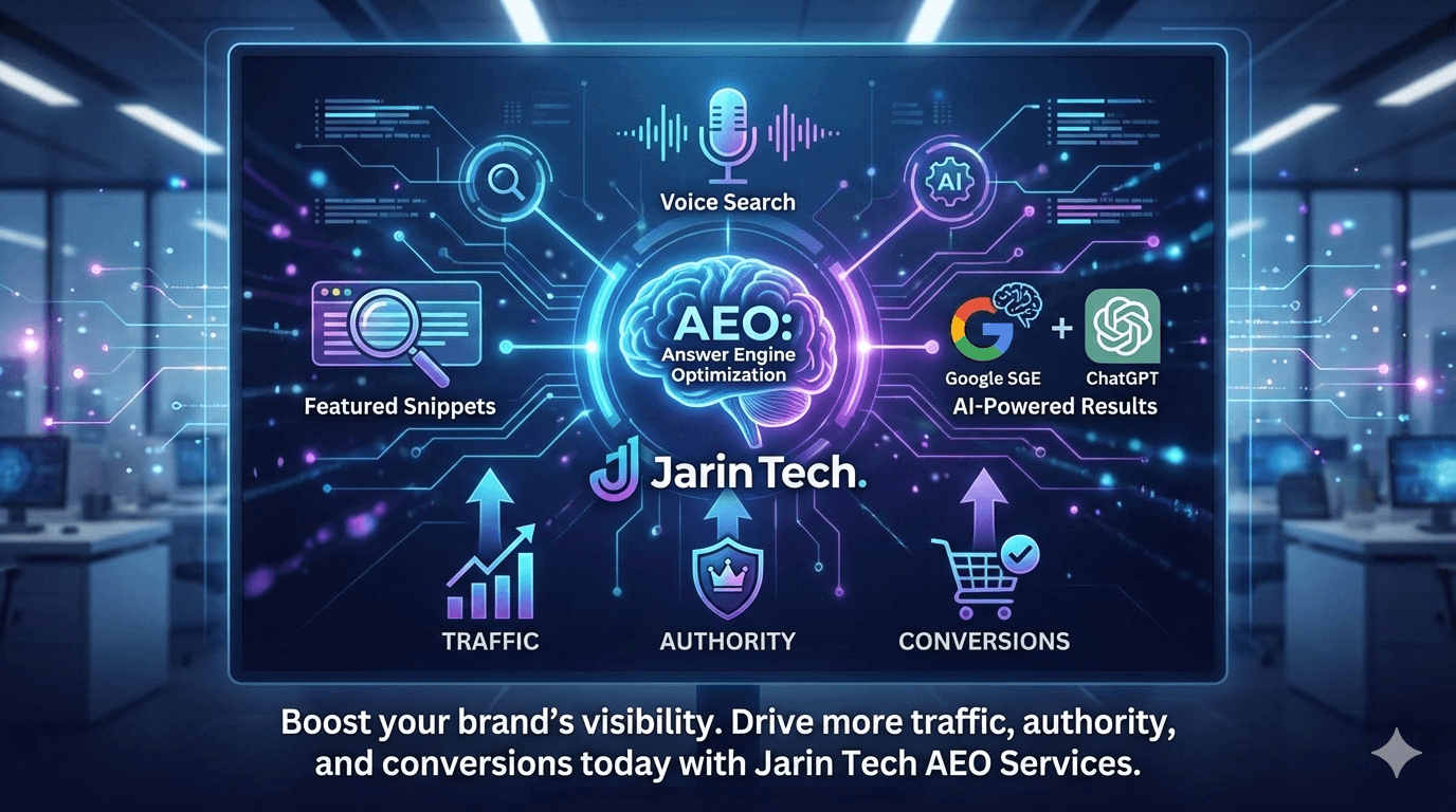 Answer Engine Optimization (AEO) Services | Jarin Tech